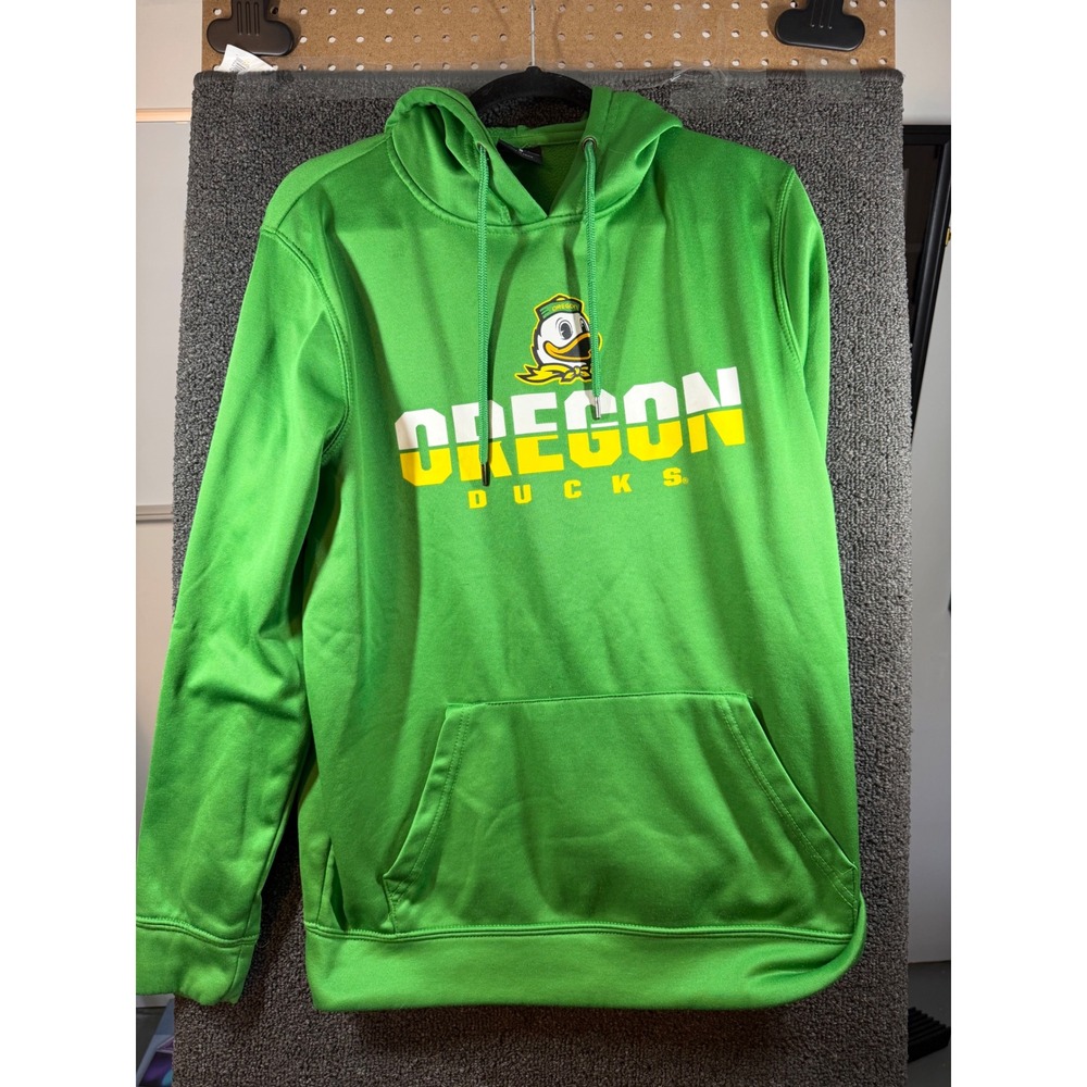 Colosseum Hoodie Mens Small Green Oregon Ducks NCAA Sweatshirt